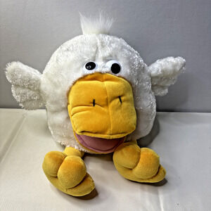 Dan Dee Duck Noise Puppet Plush Stuffed Animal Squeaker